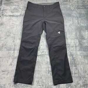 Eddie Bauer First Ascent Pants Mens 35x32 Guide Pro Black Hike Stretch Outdoors